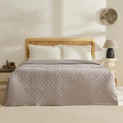 Karaca Breezy Bettüberwurf 230x240 cm Grau Clearance
