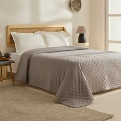 Karaca Breezy Bettüberwurf 230x240 cm Grau Clearance