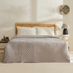 Karaca Breezy Bettüberwurf 160x240 cm Grau Clearance
