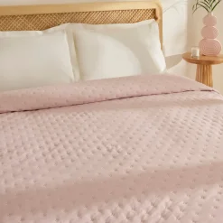 Karaca Breezy Bettüberwurf Puderrosa 160x240 cm Puder Rosa Online