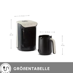 Karaca Hatır Köz Turkish Coffee Machine mit Röstfunktion Creme Weıche Creme Sale
