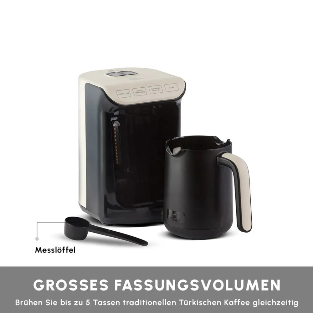 Karaca Hatır Köz Turkish Coffee Machine mit Röstfunktion Creme Weıche Creme Sale