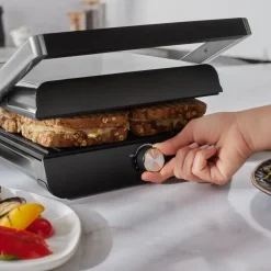 Karaca Homend Grilliant 1356H -Gehäuse mit Gusseisenplatten Sandwich- und Grillmaschine Inox Online