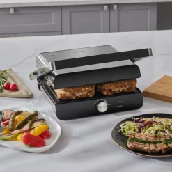 Karaca Homend Grilliant 1356H -Gehäuse mit Gusseisenplatten Sandwich- und Grillmaschine Inox Online