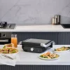 Karaca Homend Grilliant 1366H Toaster und Grill mit herausnehmbarer Gusseisenplatte und Edelstahlgehäuse Hot