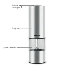 Karaca Homend Grindgo 6004UK Wiederaufladbare Gewürzmühle, Inox Best