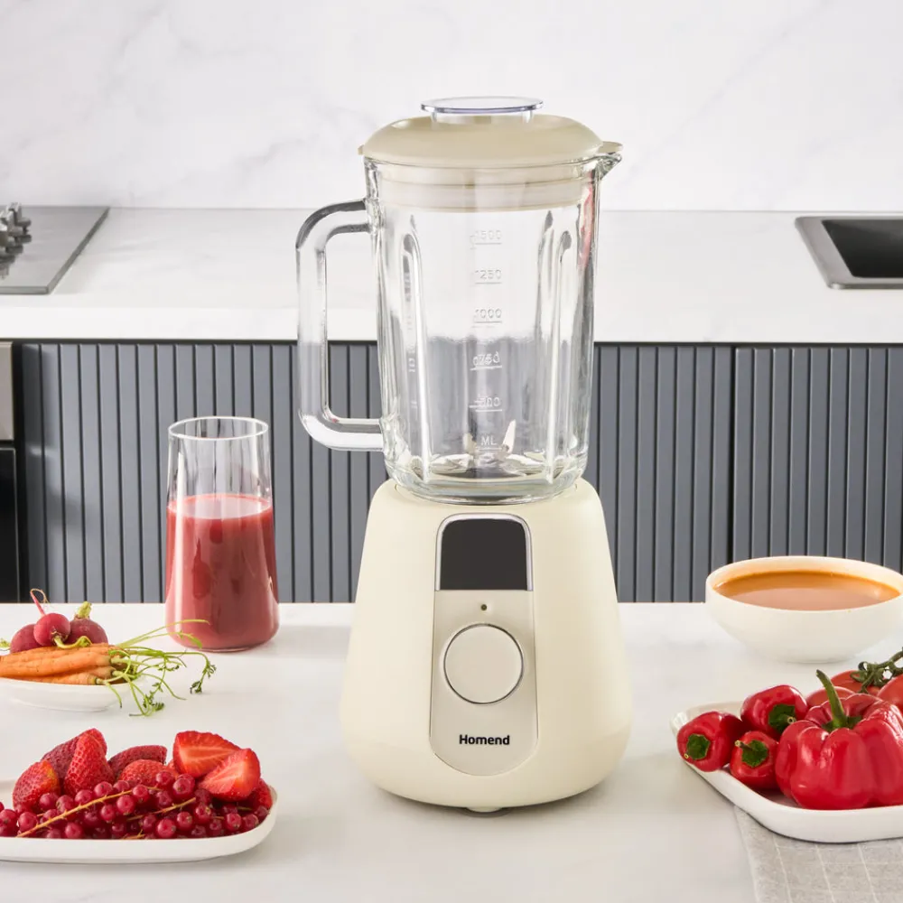 Karaca Homend Vintage Blendsetter 4927H, Stabmixer, Creme, 1000W Krem Clearance