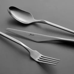 Karaca Jumbo 5100 Quarz 84-teiliges Besteckset für 12 Personen SILBER03 Sale