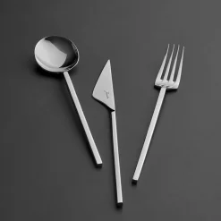 Karaca Jumbo 9100 84-teiliges Besteck-Set für 12 Personen mit Box SILBER03