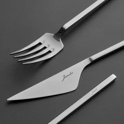Karaca Jumbo 9100 84-teiliges Besteck-Set für 12 Personen mit Box SILBER03