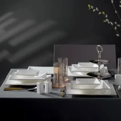 Karaca Jumbo Fold Gold 58-teiliges eckiges Tafelservice für 12 Personen Online