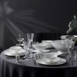 Karaca Jumbo Moon Platin 64-teiliges Tafelservice für 12 Personen Platın