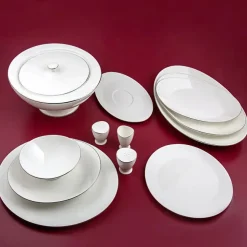 Karaca Jumbo Moon Platin 64-teiliges Tafelservice für 12 Personen Platın