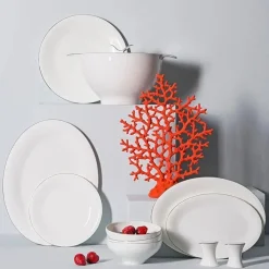 Karaca Jumbo Silva 61-teiliges Tafelservice für 12 Personen Platın Discount