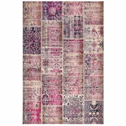 Karaca Kaşmir Halı 7/24 Alaca Kırkyama Rosa, 160x230 cm Multıfarben