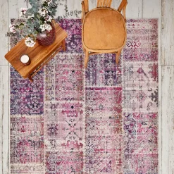 Karaca Kaşmir Halı 7/24 Alaca Kırkyama Rosa, 160x230 cm Multıfarben