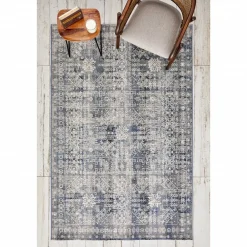 Karaca Kaşmir Halı 7/24 Alaca Patchwork Teppich Blau 80 x 150 Blau01 Sale