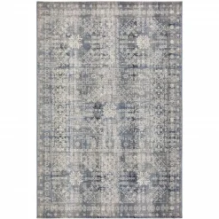 Karaca Kaşmir Halı 7/24 Alaca Patchwork Teppich Blau 120 x 180 Blau01 Best