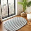 Karaca Kaşmir Halı 7/24 Cosy Premium Bubble Hellgrau Oval 80x150 cm Hellgrau01 New
