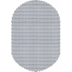 Karaca Kaşmir Halı 7/24 Cosy Premium Bubble Hellgrau Oval 80x150 cm Hellgrau01 New