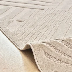 Karaca Kaşmir Halı 7/24 Scandinavian Bergen Teppich, 80cmx300cm Weıß01 Clearance