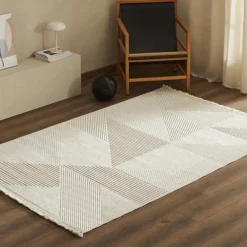 Karaca Kaşmir Halı 7/24 İskandinav Clara, Weiß, 80x150 cm Grau02 Hot