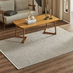 Karaca Kaşmir Halı 7/24 İskandinav Premium Linda Punto, 160x230cm Grau Weıß New