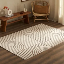 Karaca Kaşmir Halı 7/24 İskandinav Thor, Beige, 80x150 cm Beıge01 Hot