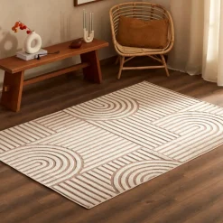 Karaca Kaşmir Halı 7/24 İskandinav Thor, Beige, 160x230 cm Beıge01 Outlet