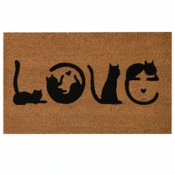 Karaca Kaşmir Halı Cat Love Coco Doormat 45x75 cm Best