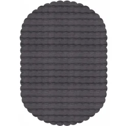 Karaca Kaşmir Halı Cosy Premium Bubble Anthrazit Oval 100x150 cm Anthracıt01 Best