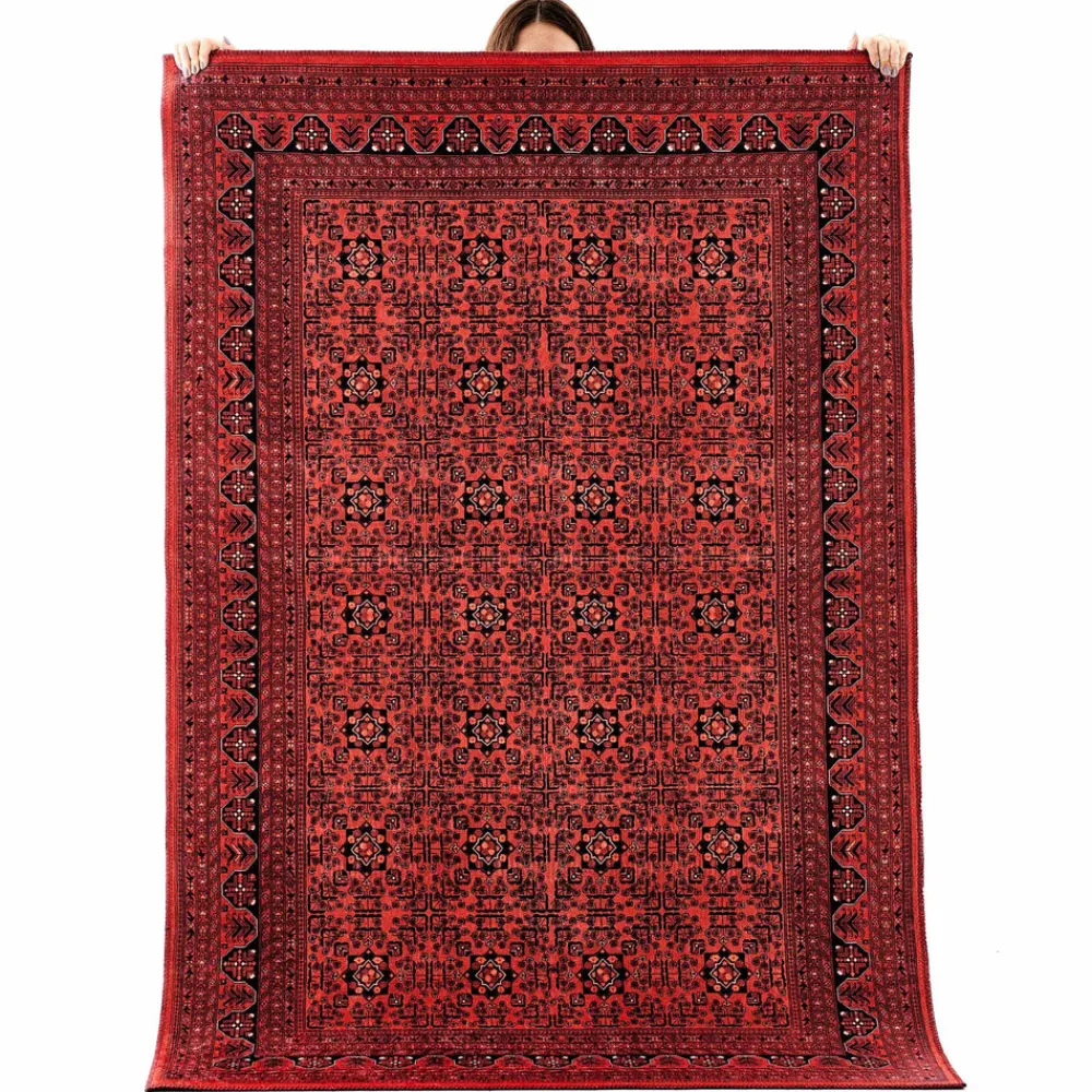 Karaca Kaşmir Halı Decorativ Art Türkmen Buhara Teppich 120x180 cm Bordeaux Hot