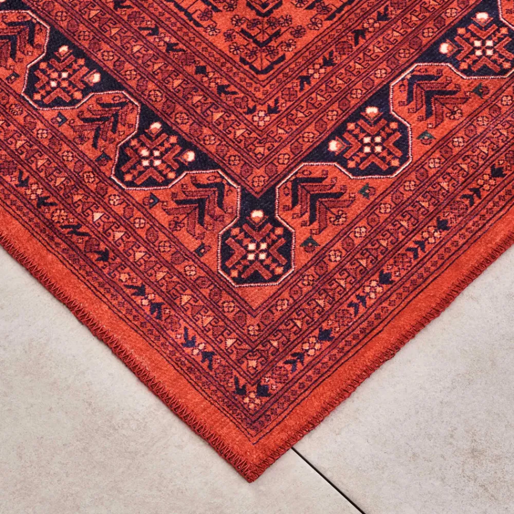 Karaca Kaşmir Halı Decorativ Art Türkmen Buhara Teppich 120x180 cm Bordeaux Hot
