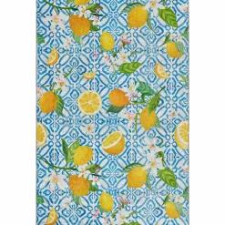 Karaca Kaşmir Halı Dekoratif Art Küche Zitrone, 80x150 cm Multıfarben Discount