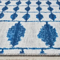 Karaca Kaşmir Halı Dekoratif Art Trend Santroni Doppelseitig, 160x230 cm Blau01 Best