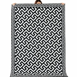 Karaca Kaşmir Halı Dekorativ Art Trend Canyon Teppich 160x230 cm Schwarz01 Outlet