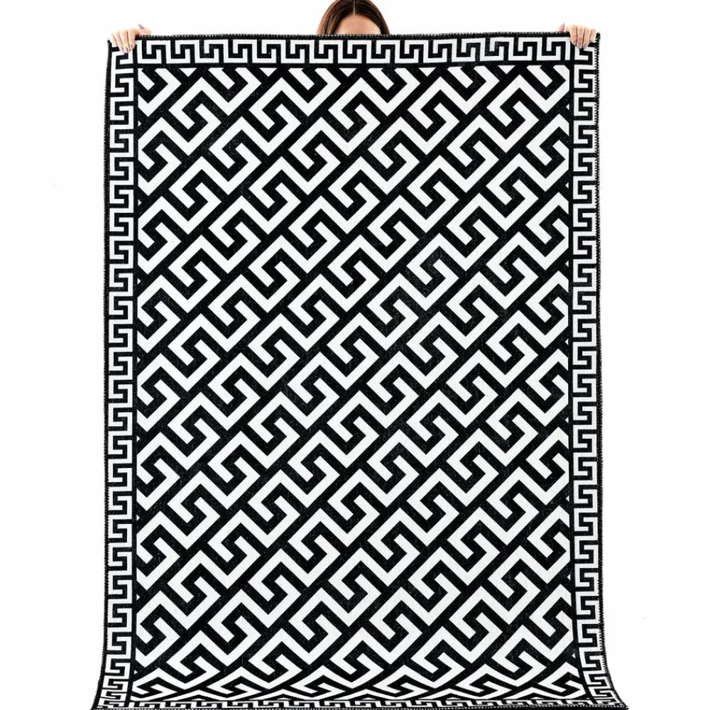 Karaca Kaşmir Halı Dekorativ Art Trend Canyon Teppich 160x230 cm Schwarz01 Outlet