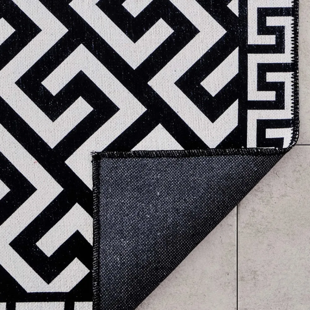 Karaca Kaşmir Halı Dekorativ Art Trend Canyon Teppich 160x230 cm Schwarz01 Outlet