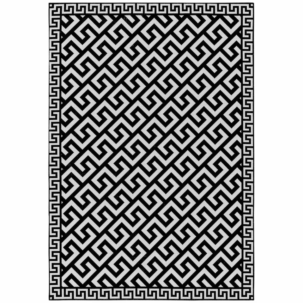 Karaca Kaşmir Halı Dekorativ Art Trend Canyon Teppich 160x230 cm Schwarz01 Outlet