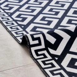 Karaca Kaşmir Halı Dekorativ Art Trend Canyon Teppich 160x230 cm Schwarz01 Outlet