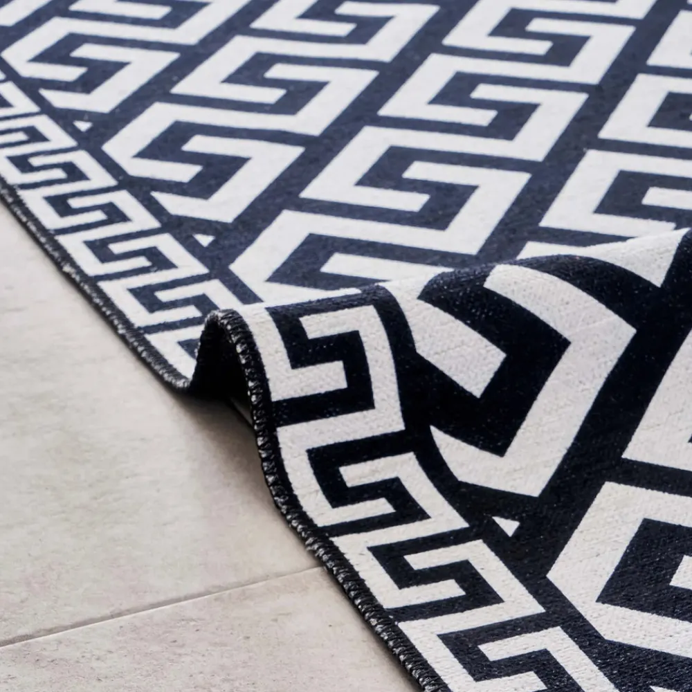 Karaca Kaşmir Halı Dekorativ Art Trend Canyon Teppich 160x230 cm Schwarz01 Outlet