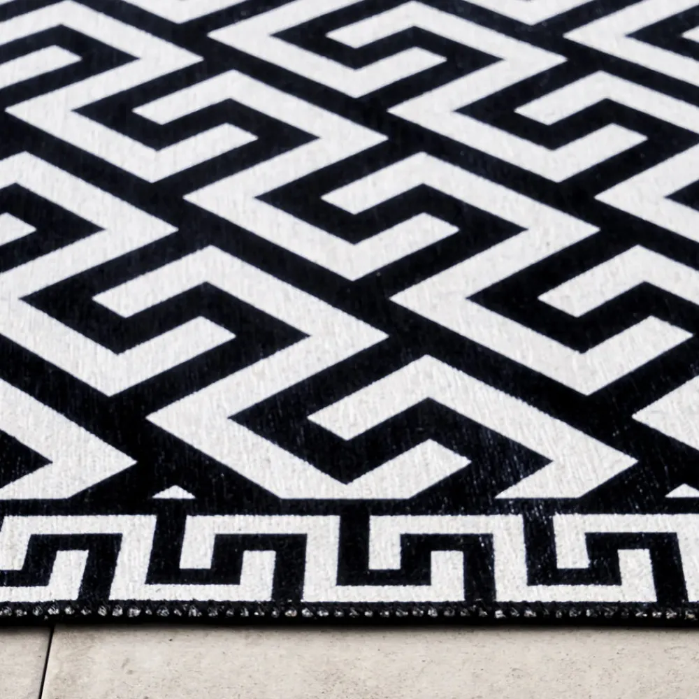 Karaca Kaşmir Halı Dekorativ Art Trend Canyon Teppich 160x230 cm Schwarz01 Outlet