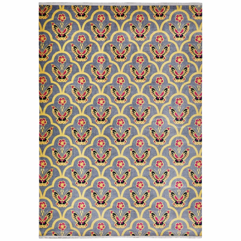 Karaca Kaşmir Halı Dekorativ Art Trend ButterFly Teppich 160x230 cm Multıfarben Discount
