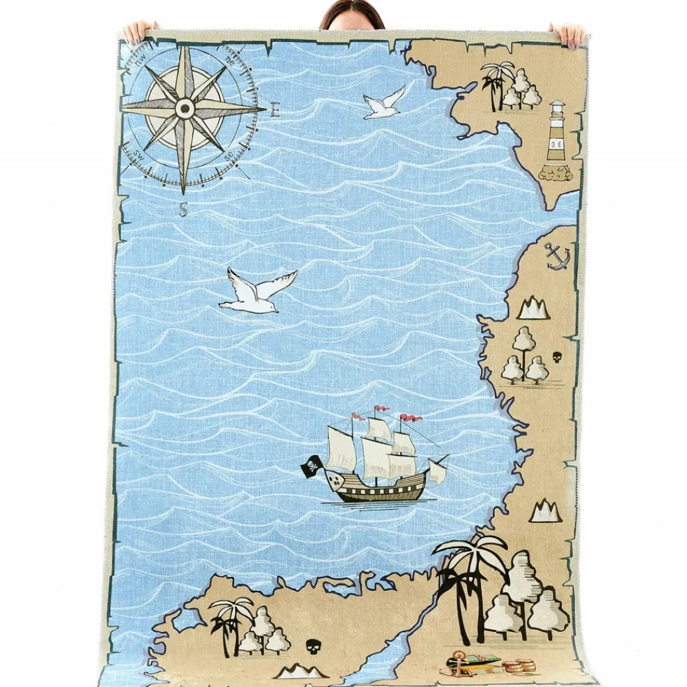 Karaca Kaşmir Halı Dekorative Art Kinder/Jugendliche Meer, 80x150 cm Multıfarben Discount