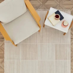Karaca Kaşmir Halı Dogasever Recycelte Baumwollteppiche Lava 160x230 cm Beıge01 Clearance