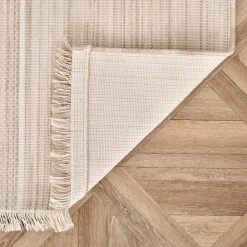 Karaca Kaşmir Halı Dogasever Recycelte Baumwollteppiche Lava 160x230 cm Beıge01 Clearance