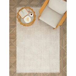 Karaca Kaşmir Halı Dogasever Recycelte Baumwollteppiche Regen 160x230 cm Beıge01 Discount