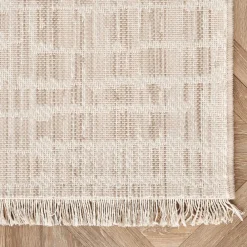 Karaca Kaşmir Halı Dogasever Recycelte Baumwollteppiche Regen 160x230 cm Beıge01 Discount