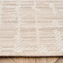 Karaca Kaşmir Halı Dogasever Recycelte Baumwollteppiche Regen 160x230 cm Beıge01 Discount