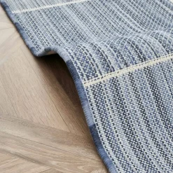 Karaca Kaşmir Halı Dogasever Recycelte Baumwollteppiche Delta 120x180 cm Blau01 Discount